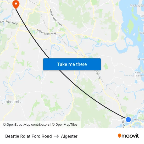 Beattie Rd at Ford Road to Algester map