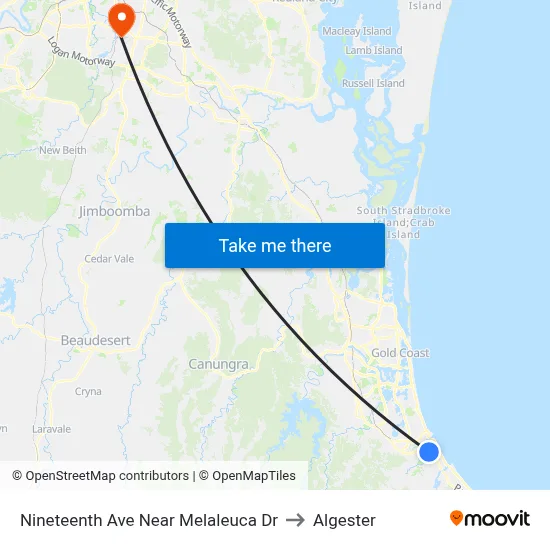 Nineteenth Ave Near Melaleuca Dr to Algester map