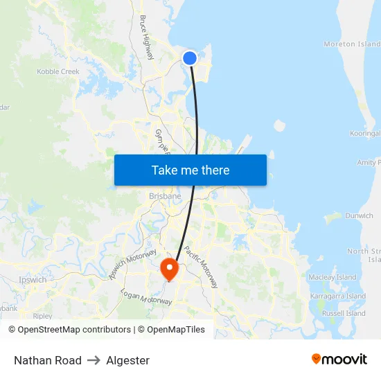 Nathan Road to Algester map