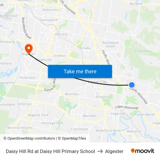 Daisy Hill Rd at Daisy Hill Primary School to Algester map