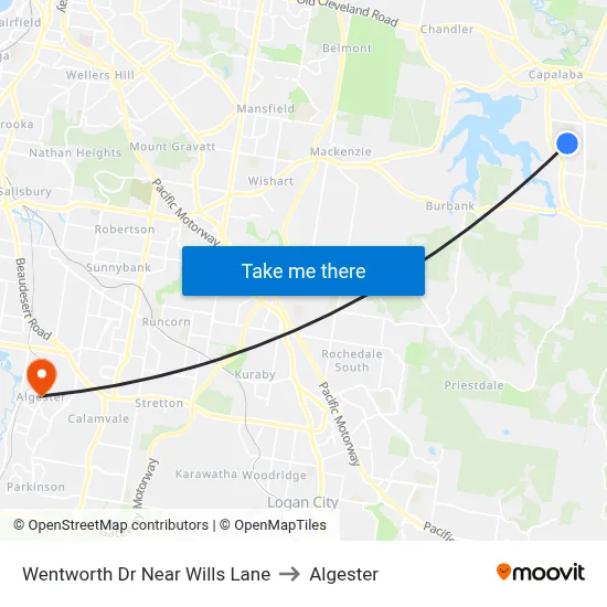 Wentworth Dr Near Wills Lane to Algester map
