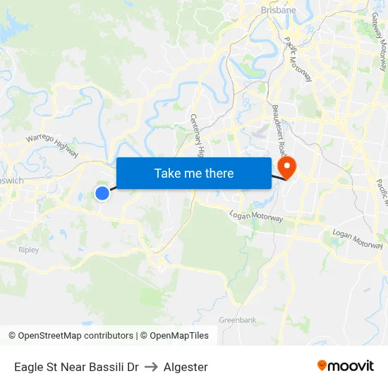 Eagle St Near Bassili Dr to Algester map