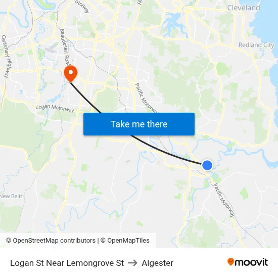 Logan St Near Lemongrove St to Algester map