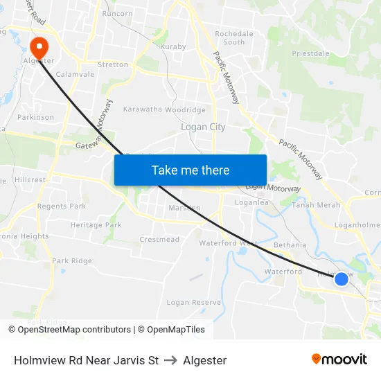 Holmview Rd Near Jarvis St to Algester map