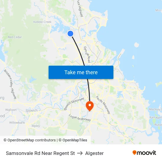 Samsonvale Rd Near Regent St to Algester map