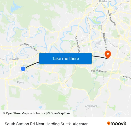 South Station Rd Near Harding St to Algester map