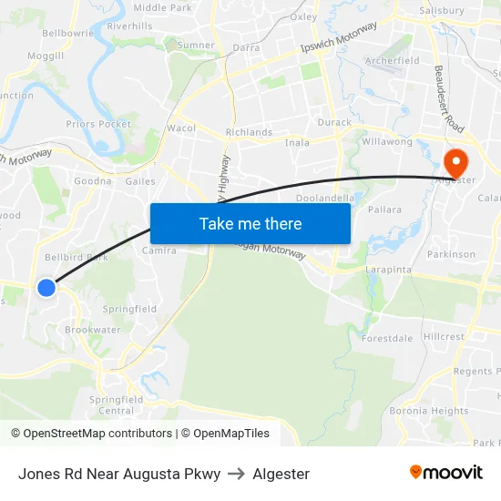Jones Rd Near Augusta Pkwy to Algester map