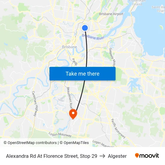 Alexandra Rd At Florence Street, Stop 29 to Algester map
