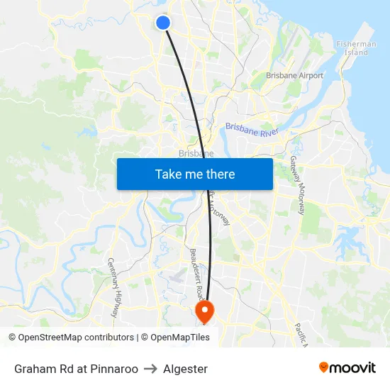 Graham Rd at Pinnaroo to Algester map