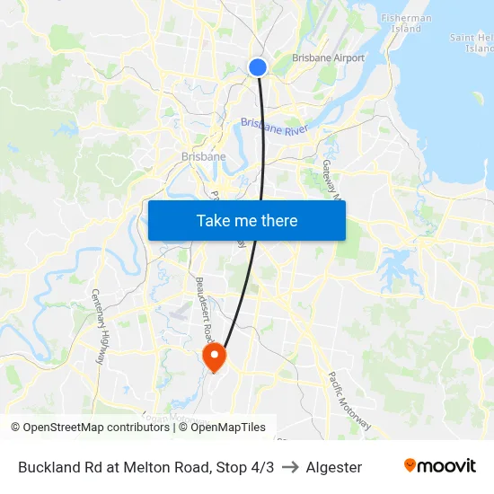 Buckland Rd at Melton Road, Stop 4/3 to Algester map