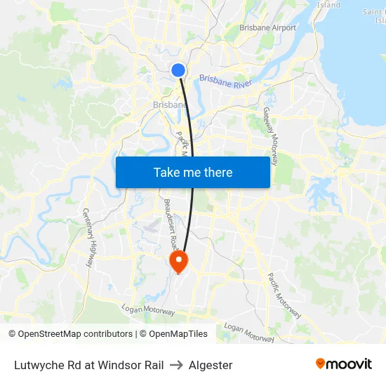 Lutwyche Rd at Windsor Rail to Algester map