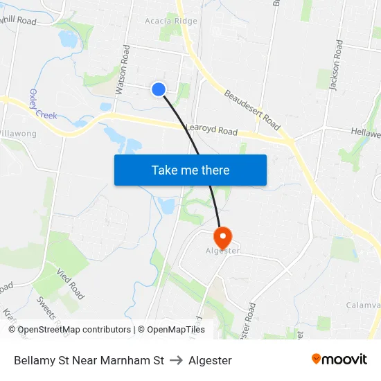 Bellamy St Near Marnham St to Algester map