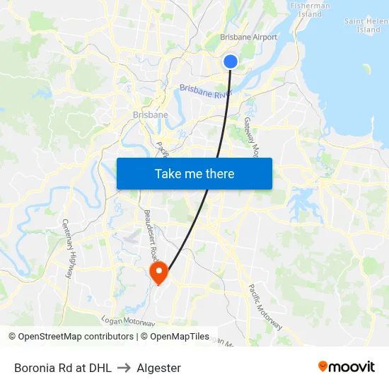 Boronia Rd at DHL to Algester map