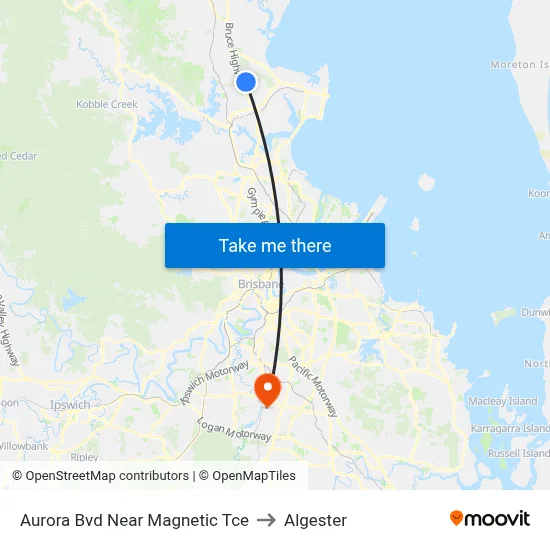 Aurora Bvd Near Magnetic Tce to Algester map