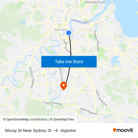 Moray St Near Sydney St to Algester map