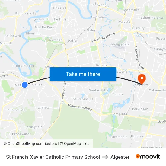 St Francis Xavier Catholic Primary School to Algester map