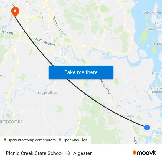 Picnic Creek State School to Algester map