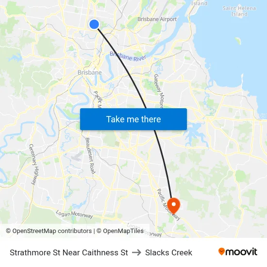 Strathmore St Near Caithness St to Slacks Creek map