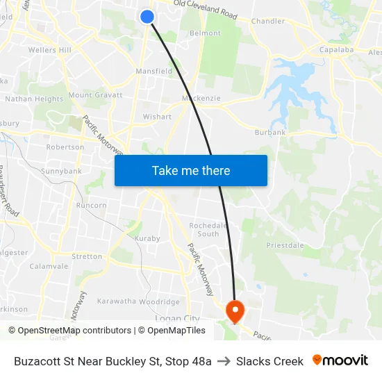 Buzacott St Near Buckley St, Stop 48a to Slacks Creek map