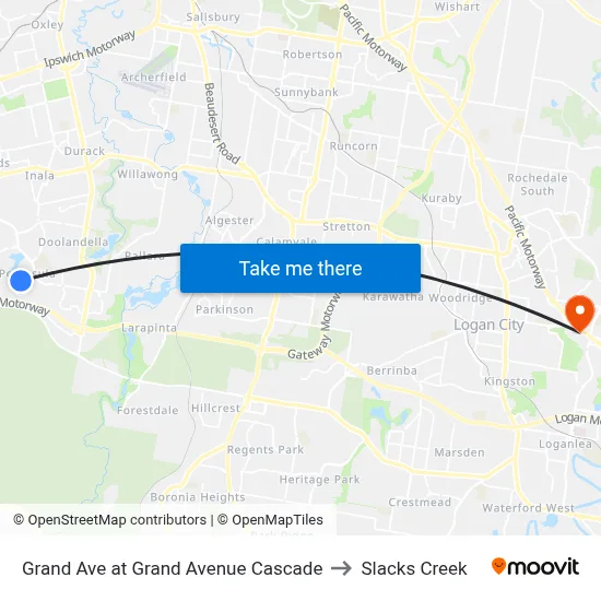 Grand Ave at Grand Avenue Cascade to Slacks Creek map