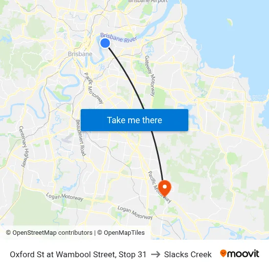 Oxford St at Wambool Street, Stop 31 to Slacks Creek map