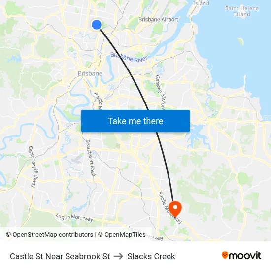 Castle St Near Seabrook St to Slacks Creek map