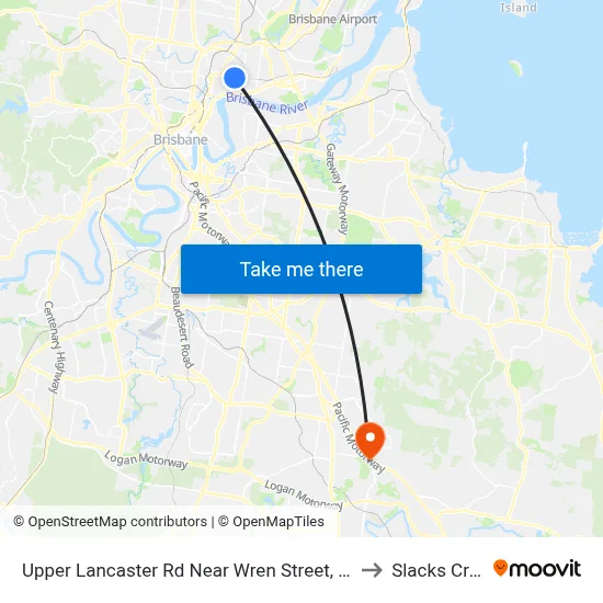 Upper Lancaster Rd Near Wren Street, Stop 25 to Slacks Creek map