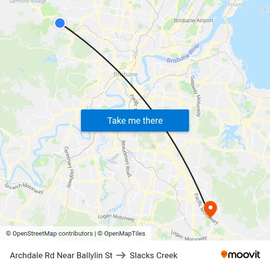 Archdale Rd Near Ballylin St to Slacks Creek map