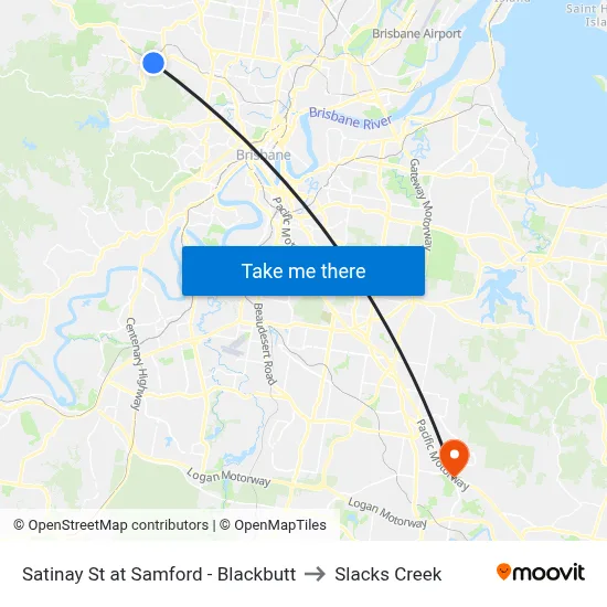Satinay St at Samford - Blackbutt to Slacks Creek map