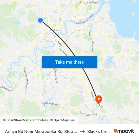 Arinya Rd Near Mirrabooka Rd, Stop 39 to Slacks Creek map