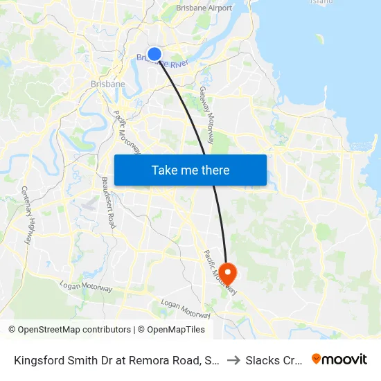 Kingsford Smith Dr at Remora Road, Stop 29 to Slacks Creek map
