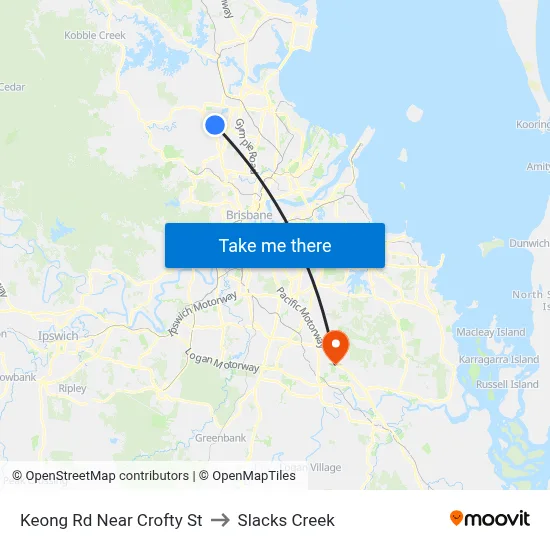 Keong Rd Near Crofty St to Slacks Creek map