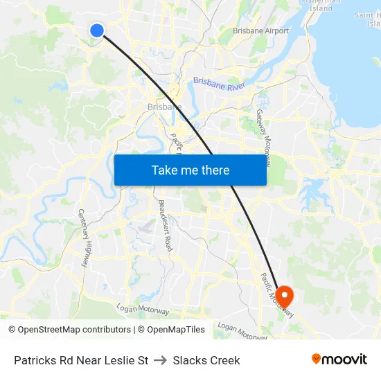 Patricks Rd Near Leslie St to Slacks Creek map