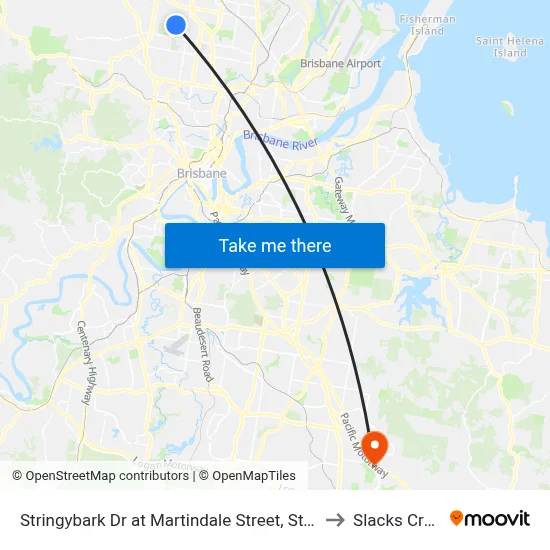Stringybark Dr at Martindale Street, Stop 47 to Slacks Creek map