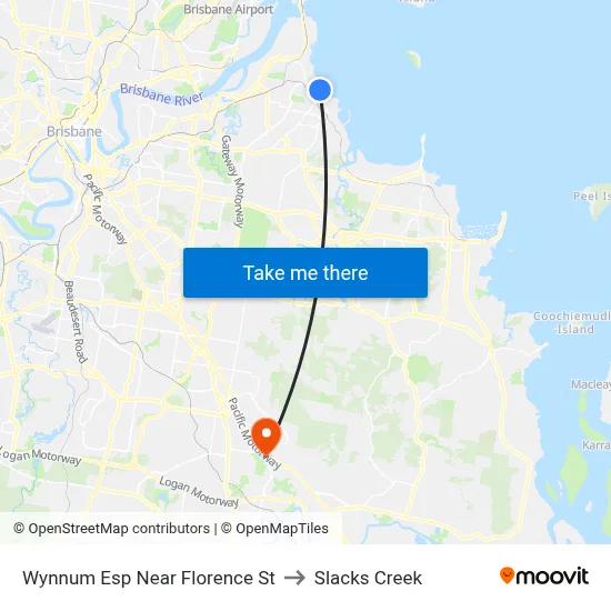 Wynnum Esp Near Florence St to Slacks Creek map