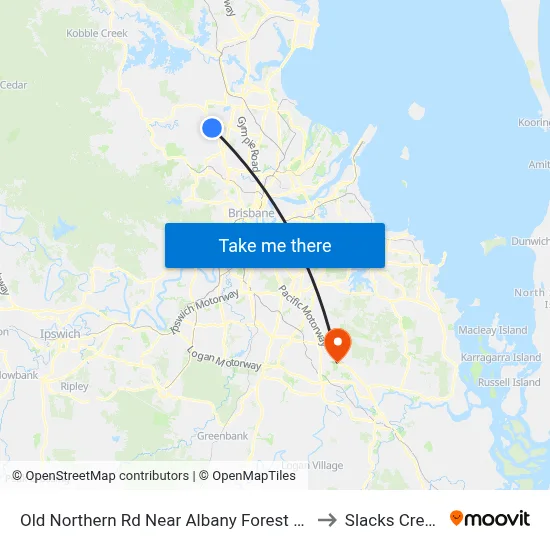 Old Northern Rd Near Albany Forest Dr to Slacks Creek map