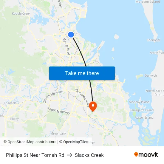 Phillips St Near Tomah Rd to Slacks Creek map