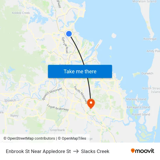 Enbrook St Near Appledore St to Slacks Creek map
