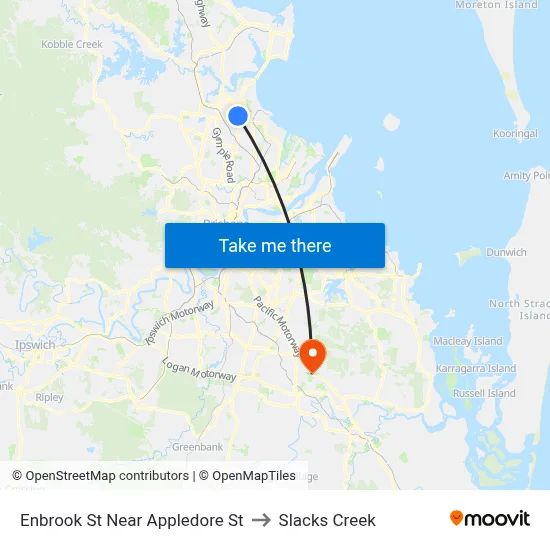 Enbrook St Near Appledore St to Slacks Creek map