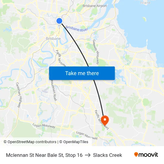 Mclennan St Near Bale St, Stop 16 to Slacks Creek map