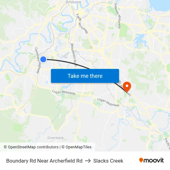 Boundary Rd Near Archerfield Rd to Slacks Creek map