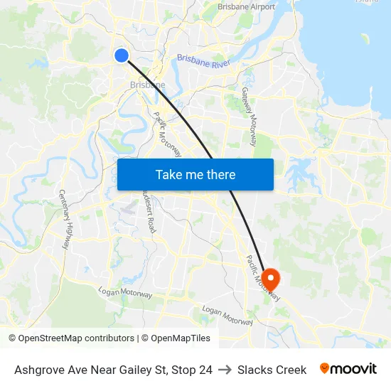 Ashgrove Ave Near Gailey St, Stop 24 to Slacks Creek map