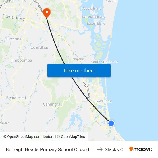 Burleigh Heads Primary School Closed Permanently to Slacks Creek map