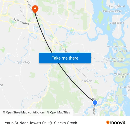 Yaun St Near Jowett St to Slacks Creek map
