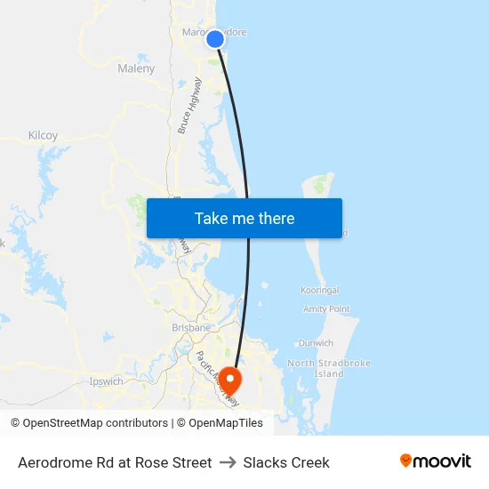 Aerodrome Rd at Rose Street to Slacks Creek map