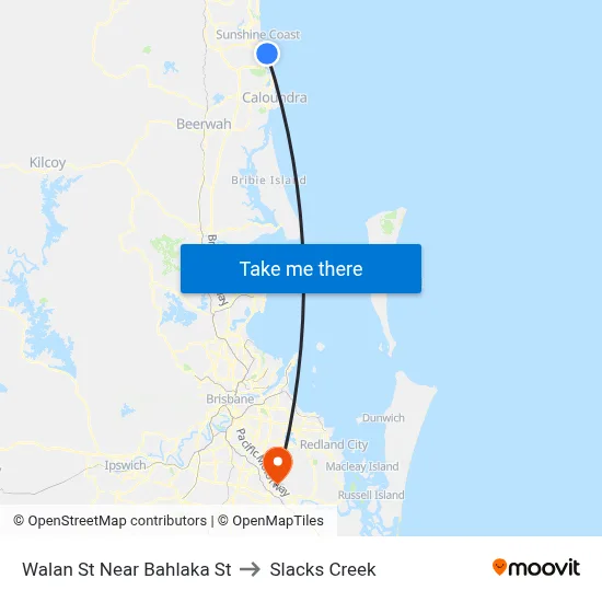 Walan St Near Bahlaka St to Slacks Creek map