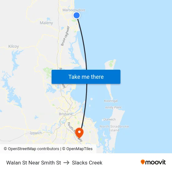 Walan St Near Smith St to Slacks Creek map