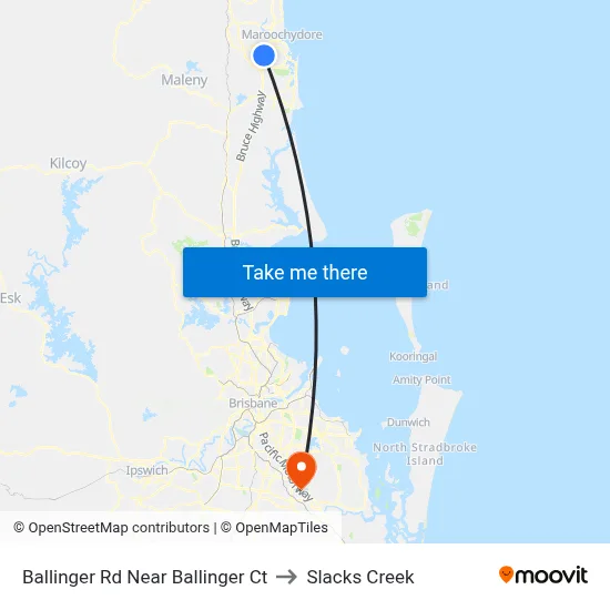 Ballinger Rd Near Ballinger Ct to Slacks Creek map