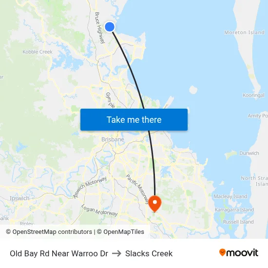 Old Bay Rd Near Warroo Dr to Slacks Creek map