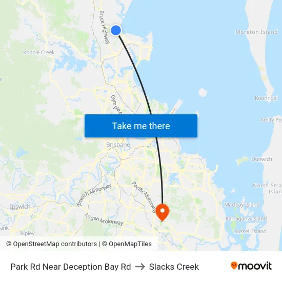 Park Rd Near Deception Bay Rd to Slacks Creek map